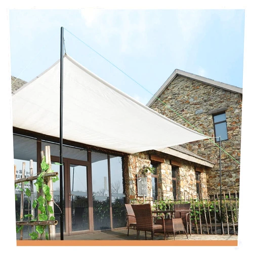 XFLOFE Sunblock Shade Cloth UV Resistant Net Outdoor Sun Mesh Shade with Grommets Fit for Patio Porch Swimming Pool Protection Plants Flowers (Color : White, Size : 1.5x3m/4.9x9.8ft)