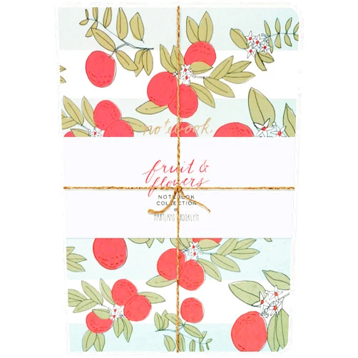 Chronicle Books Fruit & Flowers Notebook Collection