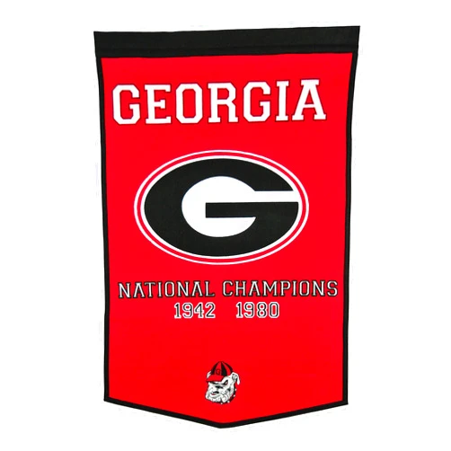 Winning Streak NCAA Georgia Bulldogs Dynasty Banner