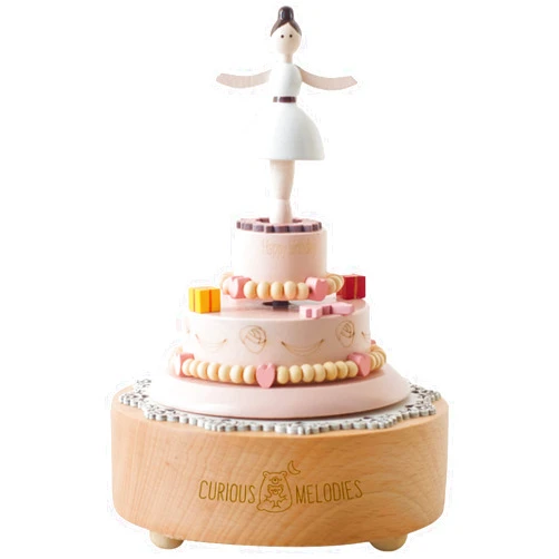 Curious Melodies | Magical Moving Music Box: Birthday Cake with Spinning Ballerina (Tune: Happy Birthday)