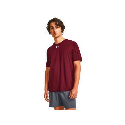 Under Armour Men's Team Tech Loose Cardinal Short Sleeve Shirt