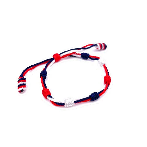 SIFRIMANIA USA Flag Unisex 4th of July Bracelet Fan Soccer Ball Patriotic National Memorial Gift (Blue-White-Red)