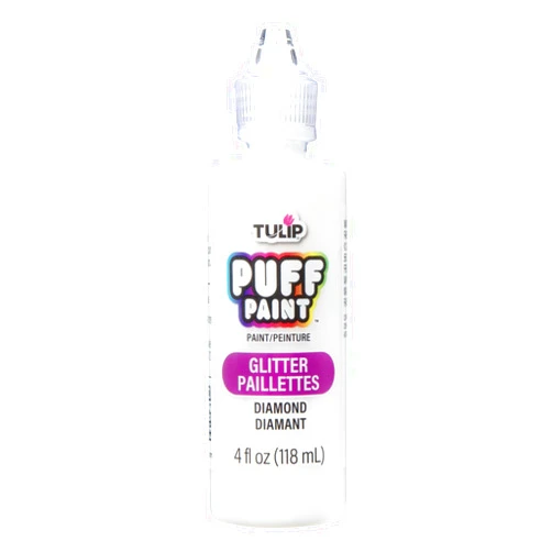 Tulip 16065 Dimensional Fabric Paint 4oz Glitter Diamond, 4 Fl Oz (Pack of 1) Packaging may vary