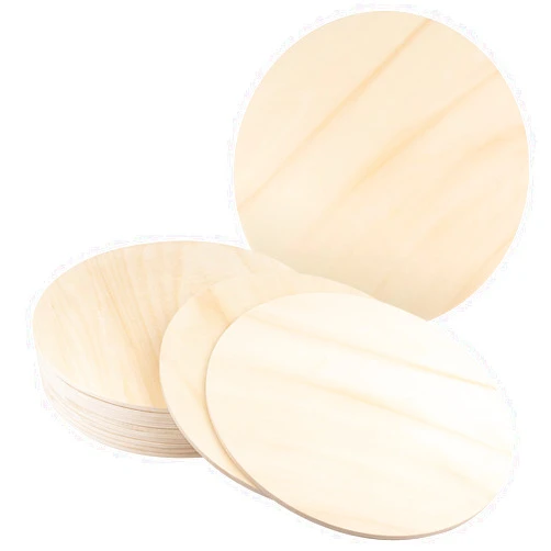 GNIEMCKIN 12 PCS 12 Inch Unfinished Wood Circles, Thickness 6mm, Wooden Rounds for Crafts, Wood Discs for DIY Painting Decorations, Weddings and Parties,by GNIEMCKIN
