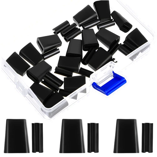 Jetec Kitchen Sink Rack Rubber Feet Protective Rack Feet Black Grid Protector Replacement Sink Hard Rubber Protecter for Kitchen Sink Grid (32 Pieces)