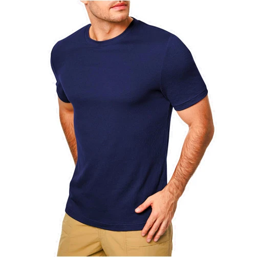JMIERR Men's Shirts Short Sleeve T-Shirt Casual Cotton Crewneck Stretch Textured Knit Tee Shirt Gym Workout Athletic Tops