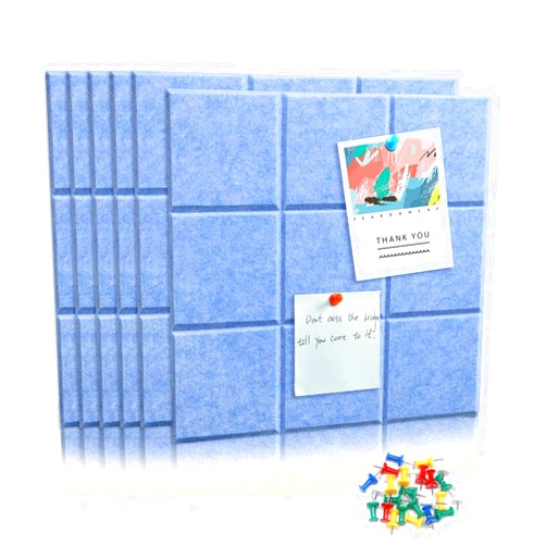GDMYST 6 Packs Cork Board Felt Board Tiles, Bulletin Board 12