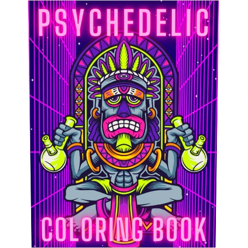 Penelope's Art Publishing PSYCHEDELIC COLORING BOOK: Trippy Things For Adults | Stoner Journal | High Thoughts | Relaxing And Stress Relieving Art