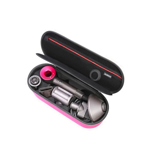 RLSOCO Hard Case for Dyson Supersonic Nural/Supersonic Hair Dryer HD15 HD08 HD07 HD03 HD01, Portable Travel Storage Bag for Dyson Supersonic Hair Dryer - Fits Complete Supersonic Accessories (Pink)