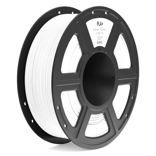 ELEGOO PLA+ Filament 1.75mm White 1KG, High Toughness PLA Plus 3D Printer Filament Dimensional Accuracy +/- 0.02mm, 1kg Spool(2.2lbs) for Most FDM 3D Printers