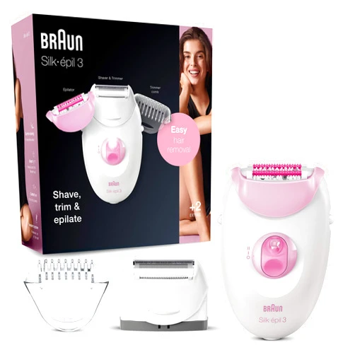 Braun Epilator Silk-epil 3 3-270, Hair Removal Device, Epilator for Women, Shaver & Trimmer, Hair Removal
