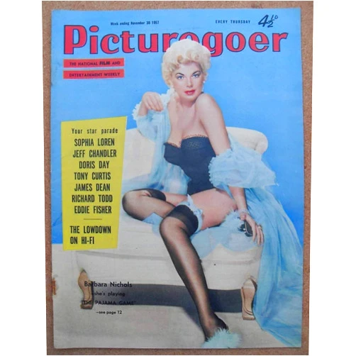 Posterazzi DAP12472 Barbara Nichols - Picturegoer Magazine Photo Print, 8 x 10, Multi