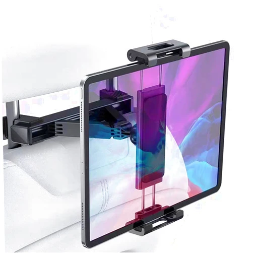 Sumcoo Tablet Holder for Car, Universal Phone Holder for iPad for iPhone Smartphone, Road Trip Essentials Car Back Seat Headrest Tablet Mount Stand for Kids, Fits All 4.7-12.9 Inch Tablets