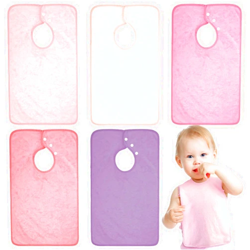 Hercicy Full Coverage Toddler Baby Bibs Terry Cloth Bibs with Snap Button for 2-4 Years Unisex Babies Feeding