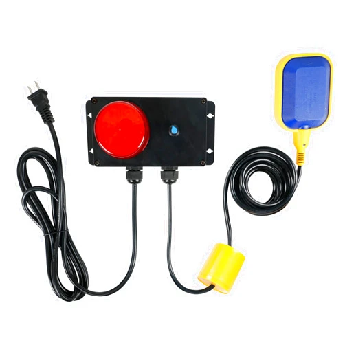 WMLBK Sump Pump Alarm, High Water Alarm for Sump Alarm System 10ft Level Float Switch with Adjustable Audible Alarm & LED Indicator for Septic Sump Pump Pond Water Tank, Indoor & Outdoor