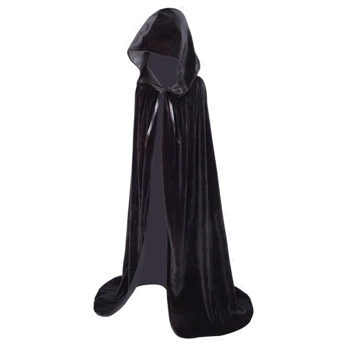 Sanmoury Kids Velvet Hooded Cape Robe for Halloween Christmas Cosplay Party,Boys Girls Cloak for Masquerade, Dress Up,Wizard