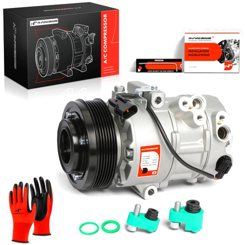 A-Premium Air Conditioner AC Compressor with Clutch Compatible with Hyundai Tucson 2.0L 2016-2017, With DVE16 Compressor
