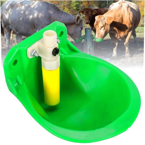 NTSDD Automatic Waterer Bowl Sheep Livestock Wateing Syatem with Brass Water Valve Goat Pig Feeders Animal Feeder Plastics Automatic Drinking Trough Livestock Supplies