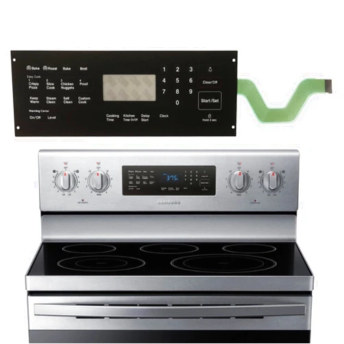VARONGHKOO DG34-00020A Range Membrane Switch Touchpad Compatible with Samsung Electric Ranges Ovens, Replaces AP5623392, PS4240764, for NE594R0ABSR, NE59J3420SS, NE59J3420SB, NE59J3421SS, NE595R0ABSR