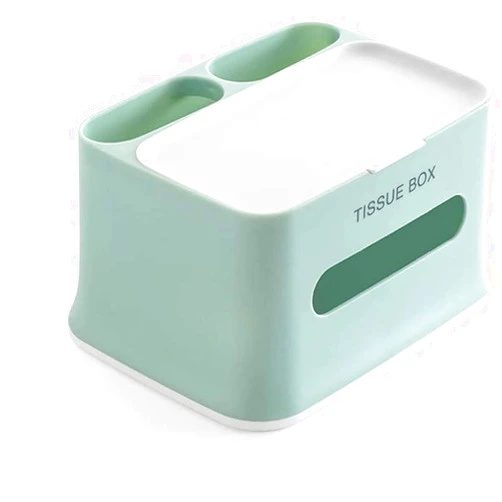 LJINK Tissue Box Tissue Covers Tissue Box Multifunctional Tissue Box Restaurant Drawer Living Room Coffee Table Storage Box Home Box Decorative Tissue Box (Color : Green)