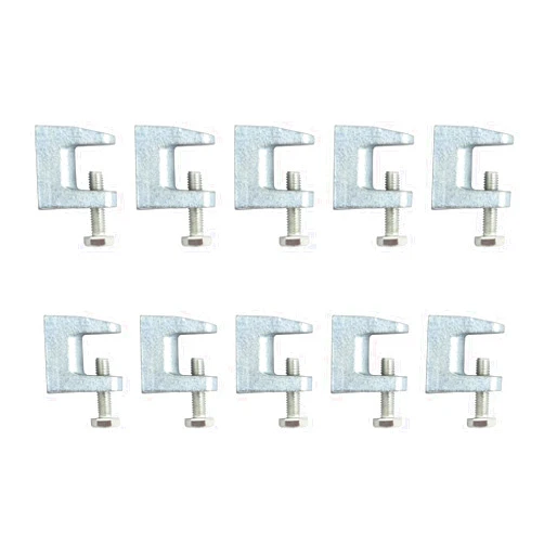 YIDU69Q 10 PCS Malleable Cast Iron Universal Beam Clamp, 3/4