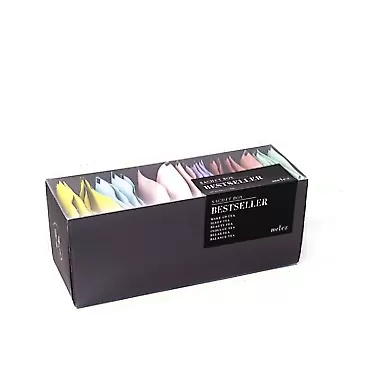 Melez Tea - Assortment Box 30 Muslin Tea Bags Assorted Variety Tea Sampler, Biodegradable Tea Sachet Collection (6 Flavor) (30 Tea Bags) Assorted Tea Sachet Box