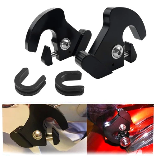 TCMI Detachable Rotary Mounting Sissy Bar Luggage Rack Latch Clips Kit Fits for Harley Davidson Sportster Touring Street Glide Road King Electra Glide 1986-2024