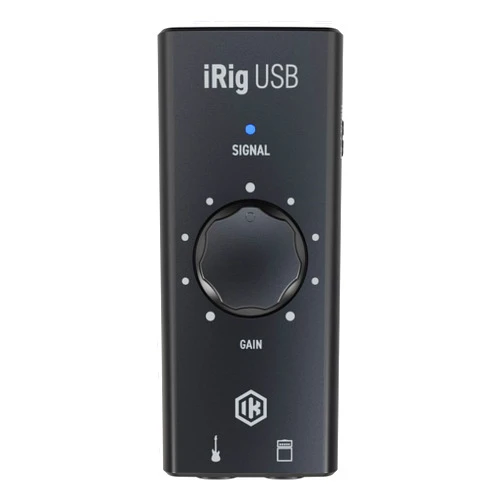 IK Multimedia iRig USB Guitar Audio Interface - 24-bit 48 kHz Music Recording Studio Equipment Include USB C Cable For iPad, Mac And PC, Guitar Accessories, Recording Device