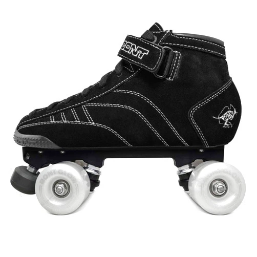 Bont Skates - Prostar Black Suede Professional Roller Skates with Glow Light Up Led Wheels - Indoor and Outdoor - Youth - Boys - Girls - Men - Women