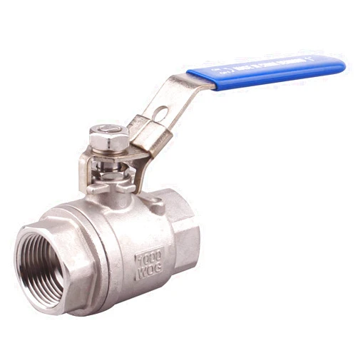 DERNORD Stainless Steel 304 Ball Valve, 2-Piece Full Port Heavy Duty for WOG with Locking Device (1 NPT)