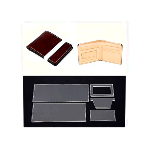 NW Short Wallet Acrylic Template Wallet Leather Pattern Acrylic Leather Pattern Leather Templates for Bags