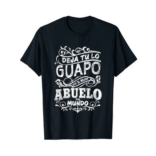 Camisa Dia del Padre Camisa de Hombre Mejor Abuelo del Mundo para Dia del Padre T-Shirt