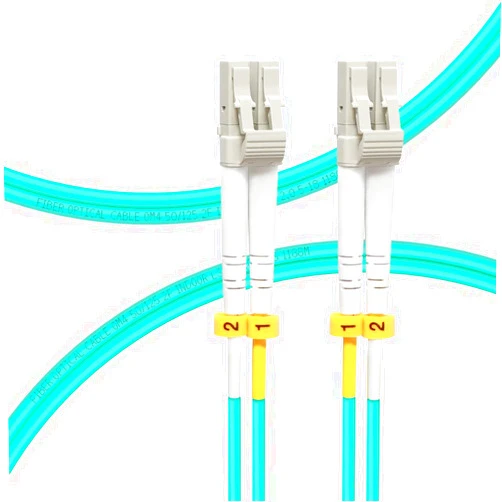 FLYPROFiber- OM4 Fiber Patch Cable 1M/3ft, LC to LC Multimode Duplex, 50/125um LSZH 10GB/40GB/100GB, Length: 0.2m-100m