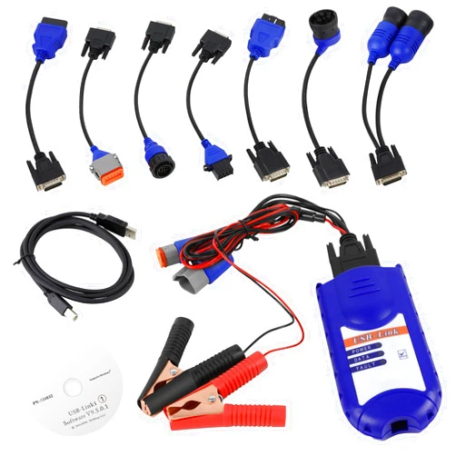 QKVCX 125032 Diesel Universal Truck Excavator Diagnostic Scanner Tool for Nexiq USB Link 1 Heavy Duty Truck Scanner Diagnosis.OE#125032.