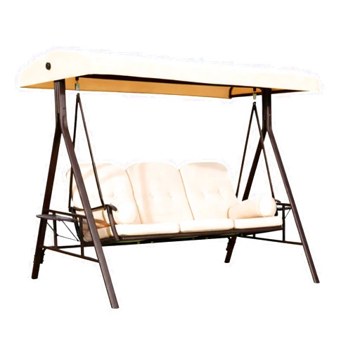 Garden Winds Reinforced Replacement Canopy Top Cover Compatible with The US84A-0680131, 84A-068, 84A-069, 84A-069V70 Outsunny 3 Person Swing - Classic Sand, RipLock 350