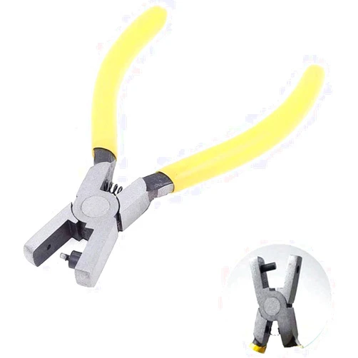 XMHF 2mm Round Hole Punch Pliers for Sheet Metal Yellow