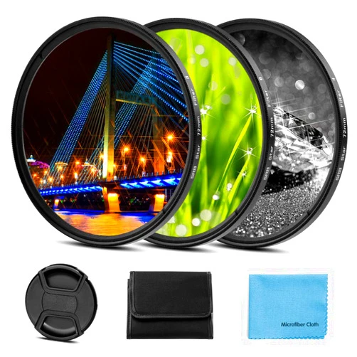 X-SweetDream Sedremm Compatible with 52mm Star Filter 3 Pieces Starburst Lens Filter Canon Nikon Sony Olympus Pentax Tarmon Sigma and Other DSLR Cameras 4 Points 6 Points 8 Points