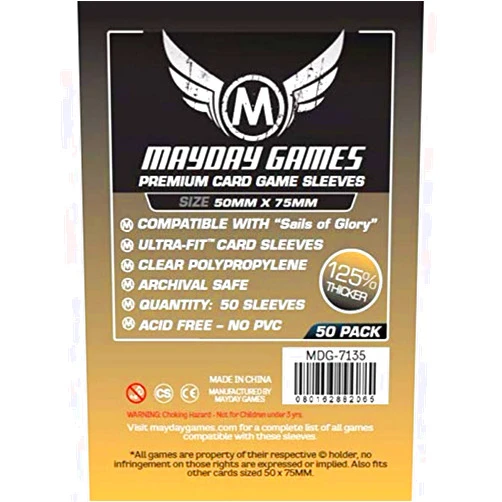 Mayday Unbekannt Sails of Glory Sleeves (50 x 75 mm) 50 Premium