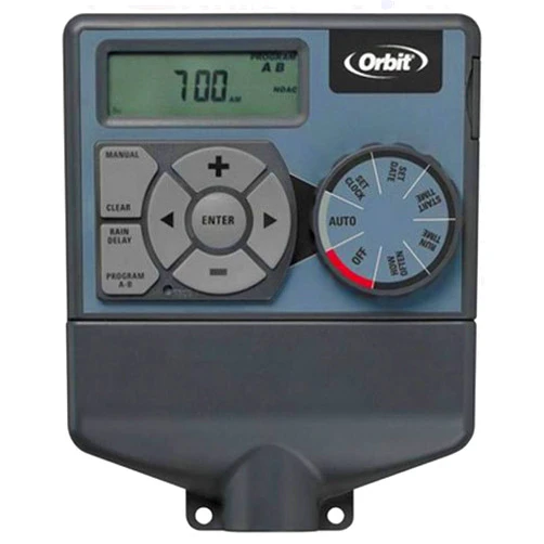 Orbit 57876 Indoor Dual 6-Station Timer for Sprinkler Control for Outdoor Underground Sprinkler System
