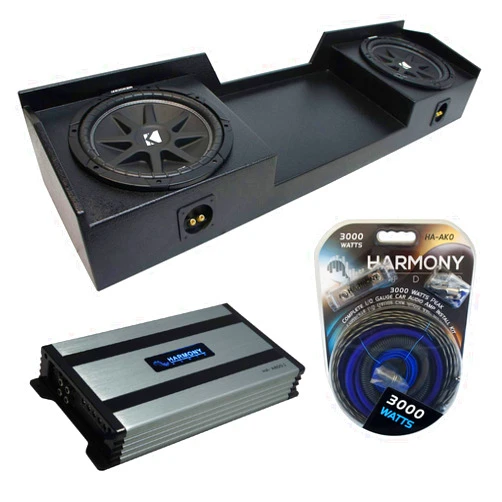 Harmony Audio HA-A800.1 Compatible with GMC Sierra Extended Cab Truck 1999-2006 Class D Mono 1600W Sub Amp, 43C124 12