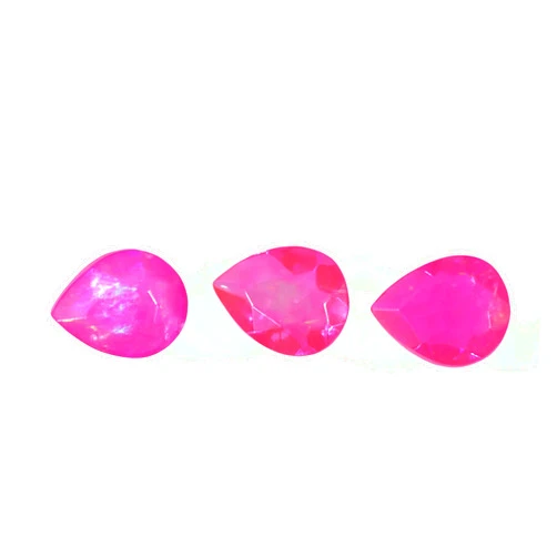 Gemshiner Pear Shape (3 * 4 mm) Pink Ethiopian Fire Opal 0.09 (ct) Loose Stone Excellent Cut Gemstones Clarity for Pendant Ring Stud Earring Jewelry Making DIY Reiki Energy Balancing Meditation