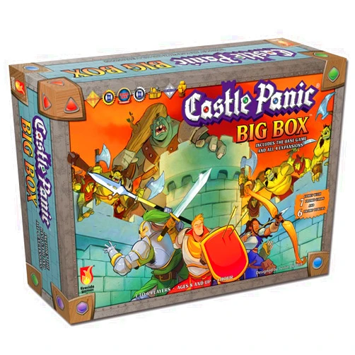 Fireside Games Castle Panic Big Box 2e | Family Board Game | Board Game for Adults and Family | Cooperative Board Game | Ages 8+ | for 1 to 6 Players | Average Playtime 45 Minutes | Made by Fireside Games, Blue