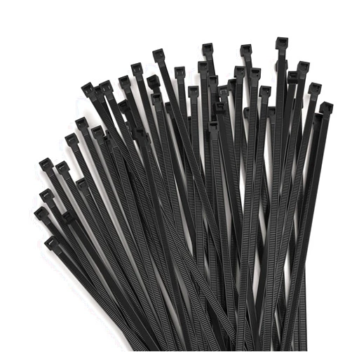 Aroono 25 PCS Black Nylon Zip Ties - 0.19×10 Inch, Heavy-Duty, UV-Resistant, Waterproof, Releasable, High-Strength, Indoor/Outdoor Use