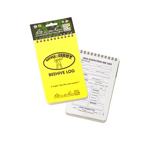 Little Giant® Beehive Log | Beekeepers Tracking Journal | Beekeeping Supplies | Gift for Beekeepers and Apiarists | Hive Tracker