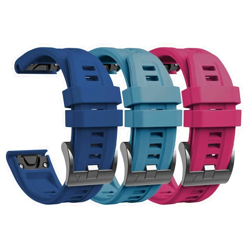 Lepmok 22mm Band for Garmin Fenix 7/Fenix 7 Solar/Fenix 7 Sapphire Solar/Fenix 6 GPS/Fenix 6 Pro GPS/Fenix 6 Sapphire GPS/Fenix 5/Fenix 5 Plus (3-Pack)
