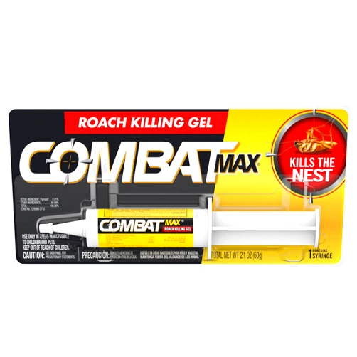 Combat Max Roach Killing Gel for Indoor and Outdoor Use, 1 Syringe, 2.1 Ounce (Pack of 1)