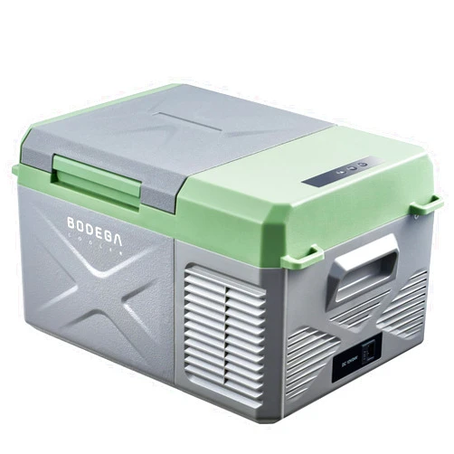 BODEGACOOLER 12 Volt Car Refrigerator, Portable Car Freezer 10 Quart, Car Fridge -4℉-68℉, Electric Cooler 12/24V DC100-240 Volt AC for Outdoor, RV, Camping, Travel, Vehicles, Home Use