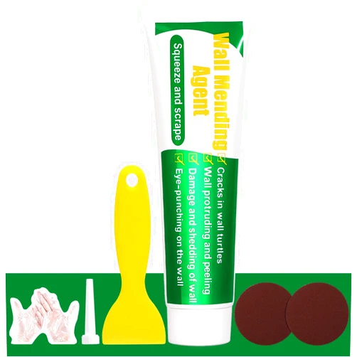GQLife-ing Wall Repair Patch Kit with Scraper, Drywall Repair Kit, Wall Mending Agent Large Hole Drywall Patch, Easy to Fill Holes in Home Wall and Quick Repair Crack, Plaster Wall Repair