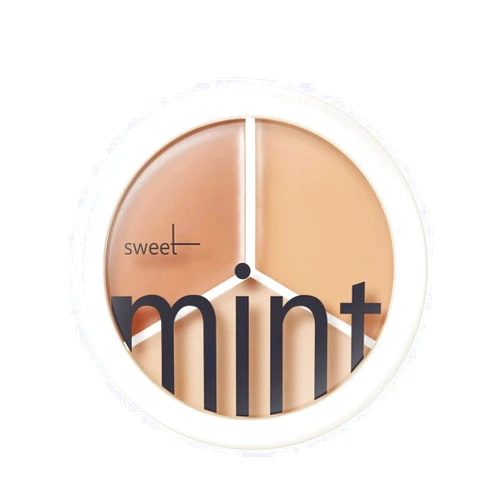 Gcdat Tri-Color Concealer Make Up Concealer Foundation for Dark Skin Cover Spots Acne Marks Full Coverage Concealer Highlight Contours Waterproof Long Lasting Concealer Palette