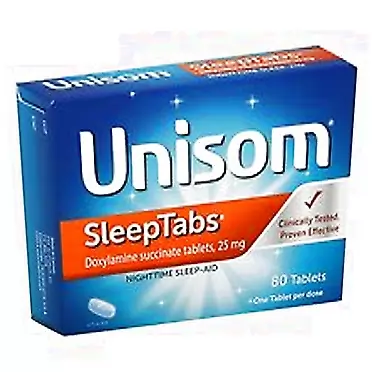Unisom SleepTabs, Nighttime Sleep-Aid Tablets, 80 ea - 2pc